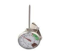 ReachMall Lot de 2 thermomètres à mousse de lait en acier inoxydable avec clip à lecture rapide pour barista, café, chocolat, cappuccino, latte