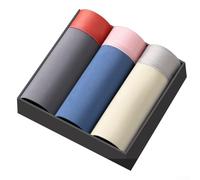 ReachMall Lot de 3 boxers unis pour homme et jeune - Respirant avec coins plats pour plus de confort (3XL B)