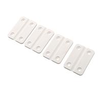 ReachMall Lot de 4 charnières de rechange en plastique blanc robuste avec vis d'installation pour refroidisseur igloo et pièces de réparation