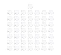 ReachMall Lot de 50 éponges de spa flottantes blanches pour piscine, jet, massage, baignoire, réduction des traces d'écume et de charge du filtre