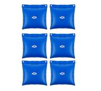 ReachMall Lot de 6 sacs à eau avec crochets en PVC anti-fuite pour sécuriser les couvertures de piscine hors sol en hiver