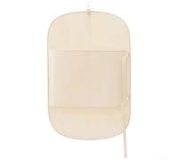 ReachMall Planche de compression pliable à suspendre pour vêtements, résistante à la poussière, grande unité de rangement en tissu sergé gain de place, 90 x 58 cm (couleur abricot lait)
