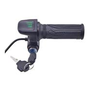ReachMall Poignée d'accélérateur avec écran 48 V 5 broches pour scooter électrique avec clés et bouton de croisière pour vélo électrique de 7/8" 22 mm
