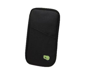 ReachMall Porte-ticket de voyage et sac de rangement pour carte d'identité, parfait pour les voyageurs fréquents, Voir image, Is black