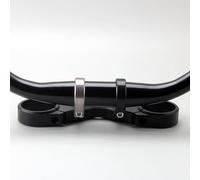 ReachMall Potence à montage direct pour fourche double couronne 35 mm guidon CNC alliage d'aluminium longue durée DH VTT équitation pièces