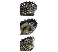 ReachMall Roue libre rotative à 7 vitesses 14-28 dents - Pignon arrière en acier pour vélo électrique - Compatible avec moyeu fileté