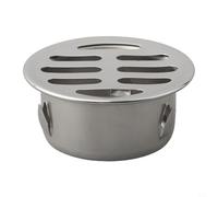 ReachMall Siphon de sol rond en acier inoxydable, bouchon de tuyau de pluie pour extérieur/salle de bain (90 mm), VE80EU63KR36GZGZ10670969R16X