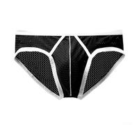 ReachMall Slip taille basse pour homme avec maille de soie glacée respirante pour un style de vie actif (2XL, noir)