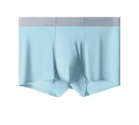 ReachMall Sous-vêtements en soie glacée sans couture pour homme avec matériau respirant et slip lisse à séchage rapide pour un style de vie actif (XL bleu)