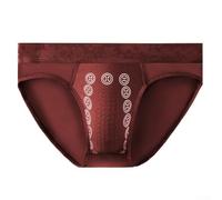 ReachMall Sous-vêtements pour homme avec imprimé et technologie à séchage rapide pour un style de vie actif (XL rouge foncé)