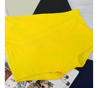 ReachMall Sous-vêtements pour homme de couleur unie avec pochette respirante pour un style de vie actif (jaune XL)