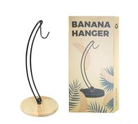 ReachMall Support de banane peu encombrant, base stable et naturelle pour garder les bananes fraîches (noir)