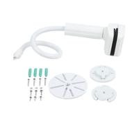 ReachMall Support de caméra pour bébé, support réglable à 360° pour HelloBaby, Infant Optics DXR-8 Pro, Nanit, Eufy, Owlet, VAVA, ABS + support de berceau en métal, blanc (1,1 m)