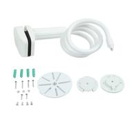 ReachMall Support de caméra pour bébé, support réglable à 360° pour HelloBaby, Infant Optics DXR-8 Pro, Nanit, Eufy, Owlet, ABS + support de berceau en métal, blanc