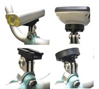 ReachMall Support de caméra pour vélo Brompton pliable en alliage pour guidon de vélo Cateye pour Wahoo Elemnt pour Mini Bolt Accessoire de cyclisme