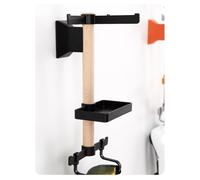 ReachMall Support de rangement mural pour vélo, sans perçage, support de casque pour lunettes, ordinateur, organiseur réglable en bois