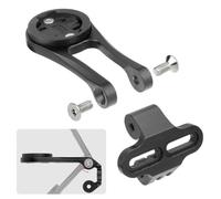 ReachMall Support pour ordinateur de vélo en alliage d'aluminium, support d'extension de guidon avec support d'éclairage pour Garmin Bryton Cateye,