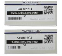 Réactifs Copper N°1 et N°2 pour PoolLab 2.0 - Réactifs de mesure du cuivre (0,00-5,00 mg/l (ppm)) - Durée de conservation : 2 ans - 100 comprimés (pour 50 tests) (TbsPCu250)