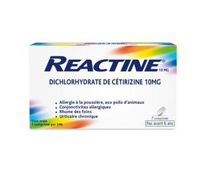 Reactine 10 mg Comprimé(S) 7 pc(s)
