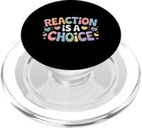 Reaction is A Choice Esprit Calme et Sage - PopSockets PopGrip pour MagSafe