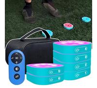 伟 祥 Reaction Training Light, Agility Reaction Speed Training Lights for Sports and Fitness, 4 Modes and 4 Colors, 270° Viewing Angle, 10cm Height Sensing Distance, Remote Control