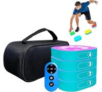 Reaction Training Lights, Remote Control Agile Fitness Lamp, 4 Modes & 4 Light Color, 270° Viewing Angle/10cm Sensing Distance,Hand-Eye Coordination Enhancement in Boxing and Fitness Training