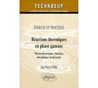 Réactions thermiques en phase gazeuse - Chimie - Niveau C - Guy-Marie Côme - Ellipses - broché - Livre