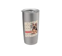 Reactive Dog Owner Do Not Approach Pet Parent Gobelet isotherme en acier inoxydable double paroi