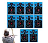 Reactive Target - Paper Splatter Sheet, 18x12 Inch, 10 Piece Set | Practice Accessory For Outdoor Training Team Activity Recreation Kids Adults Backyard Use