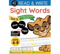 Read and Write Reading Intervention Resources Workbook: 40 Final Sight Words Set 3 for First and Second Grade: High Frequency Words: English Sentence Structure Workbook