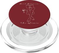 Read Between The Wines Book Club Wine Drinking Books Lovers PopSockets PopGrip pour MagSafe