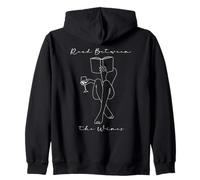 Read Between The Wines Book Club Wine Drinking Books Lovers Sweat à Capuche