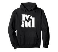 Read Book Lover Reader Minimaliste Typographie Littéraire Design Sweat à Capuche