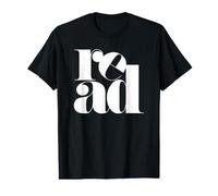 Read Book Lover Reader Minimaliste Typographie Littéraire Design T-Shirt Graphique avec Valeur