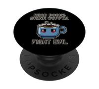 Read Books Drink Coffee Fight Evil PopSockets PopGrip Adhésif