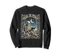 Read in Peace Squelette Lecture Enseignant Halloween Amateur de Livre Sweatshirt