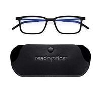 Read Optics Computer Reading Glasses 2.0, Anti-Blue Light Rectangular Readers for Digital, Screen, TV & Gaming to Help Prevent Eyestrain & Headaches, Flat Folding with Case