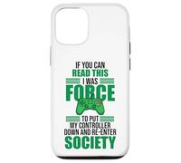 Read This Force Society Gamer Humor Statement Coque pour iPhone 12/12 Pro
