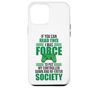 Read This Force Society Gamer Humor Statement Coque pour iPhone 12 Pro Max