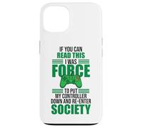 Read This Force Society Gamer Humor Statement Coque pour iPhone 13