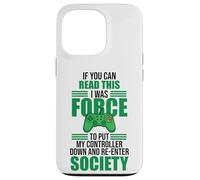 Read This Force Society Gamer Humor Statement Coque pour iPhone 13 Pro