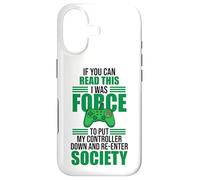 Read This Force Society Gamer Humor Statement Coque pour iPhone 17