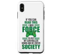 Read This Force Society Gamer Humor Statement Coque pour iPhone XS Max