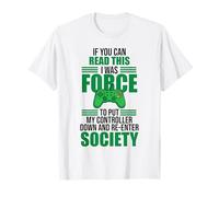 Read This Force Society Gamer Humor Statement T-Shirt