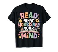 Read What Nourishes Your Mind Reader Mindset |- T-Shirt