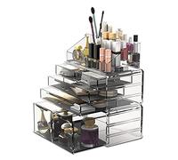 READAEER Organisateur de maquillage organisateur cosmétique (6D, transparent)