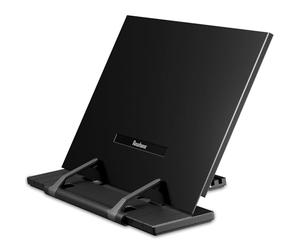 Readaeer Support de lecture portable Support livre de cuisine pour cuisine et bureau en métal pliable