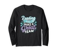 Reading and I Make a Great Team Joke for Funny Books Lovers Manche Longue
