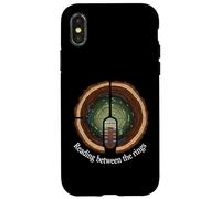 Reading Between The Rings Tree Ring Nature Art Coque pour iPhone X/XS