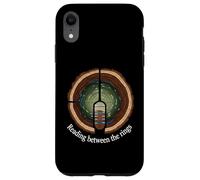 Reading Between The Rings Tree Ring Nature Art Coque pour iPhone XR